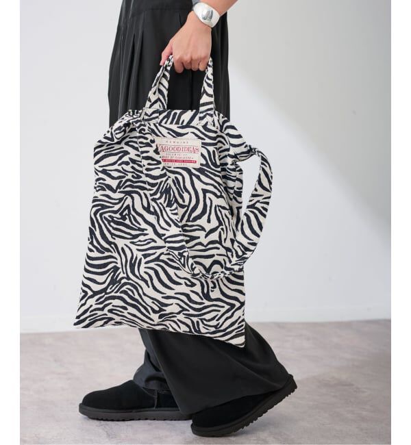 FRAMeWORK「≪一部店舗・WEB限定カラー≫YA GOOD IDEAS BIG TAG FABRIC TOTE」|トートバッグ|ホワイト