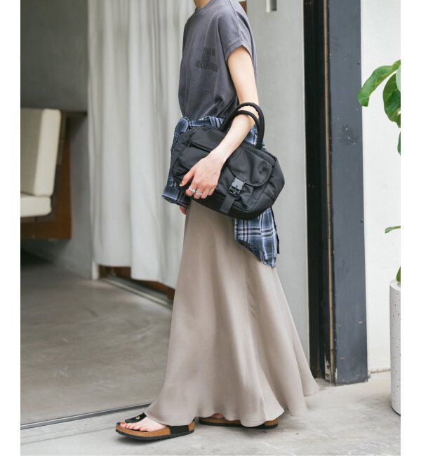 Spick and Span「《追加》ウォッシャブルキュプラフレアスカート」|スカート|