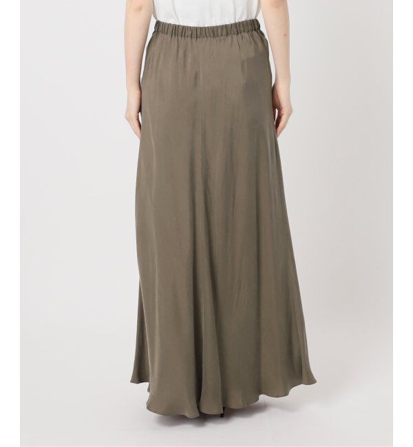 Spick and Span「《追加》ウォッシャブルキュプラフレアスカート」|スカート|