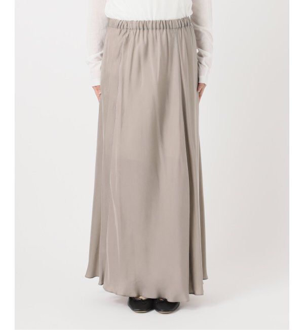 Spick and Span「《追加》ウォッシャブルキュプラフレアスカート」|スカート|