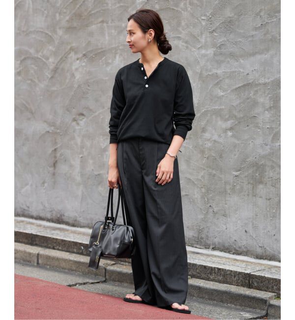 FRAMeWORK「Healthknit/ヘルスニット ヘンリーロングスリーブ」|Tシャツ・カットソー|