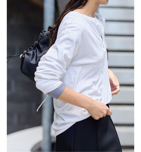 FRAMeWORK「Healthknit/ヘルスニット ヘンリーロングスリーブ」|Tシャツ・カットソー|