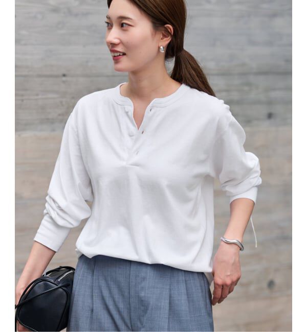 FRAMeWORK「Healthknit/ヘルスニット ヘンリーロングスリーブ」|Tシャツ・カットソー|