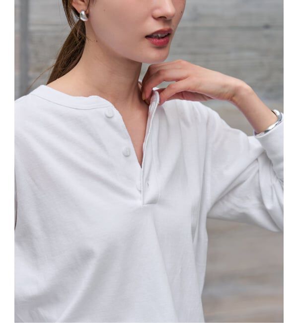 FRAMeWORK「Healthknit/ヘルスニット ヘンリーロングスリーブ」|Tシャツ・カットソー|