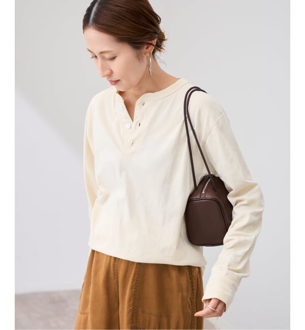 FRAMeWORK「Healthknit/ヘルスニット ヘンリーロングスリーブ」|Tシャツ・カットソー|