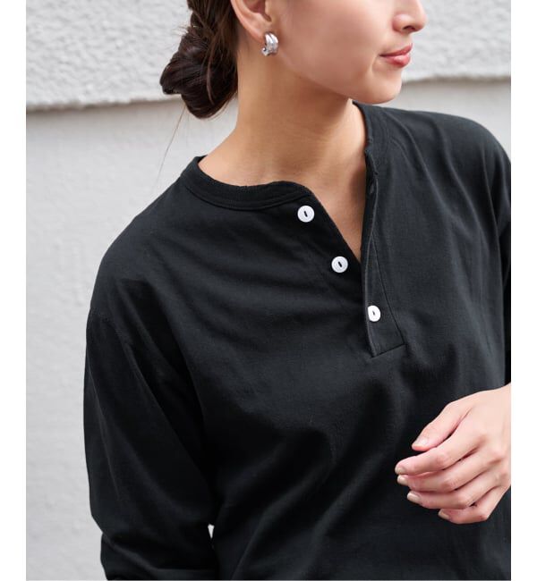 FRAMeWORK「Healthknit/ヘルスニット ヘンリーロングスリーブ」|Tシャツ・カットソー|