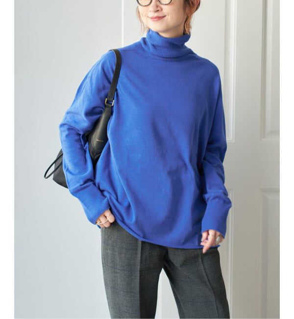 Spick and Span「コットンバルキーヤーンルーズタートルプルオーバー」|ニット・セーター|