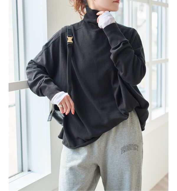 Spick and Span「コットンバルキーヤーンルーズタートルプルオーバー」|ニット・セーター|