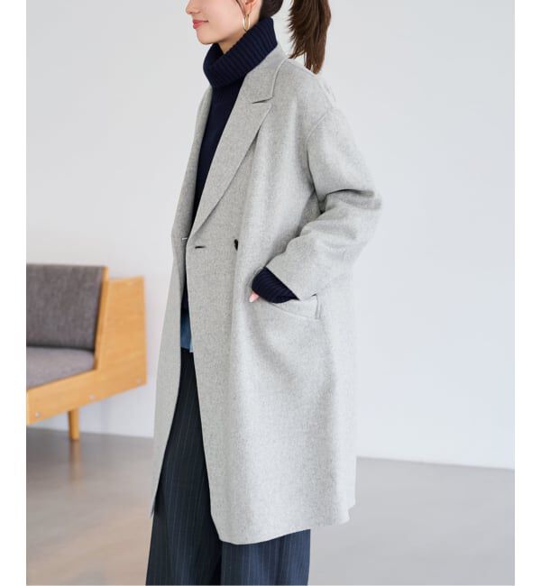 FRAMeWORK「≪追加≫SUPER160'sダブルブレストコート」|チェスターコート|