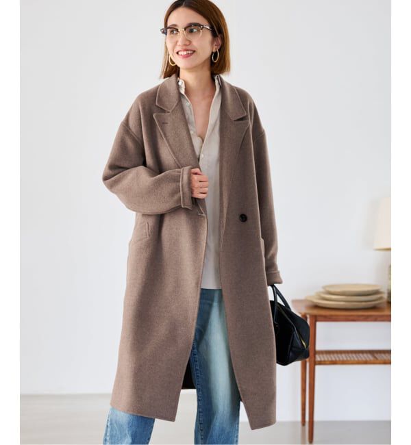 FRAMeWORK「≪追加≫SUPER160'sダブルブレストコート」|チェスターコート|