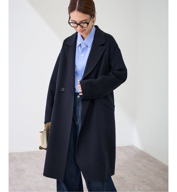 FRAMeWORK「≪追加≫SUPER160'sダブルブレストコート」|チェスターコート|