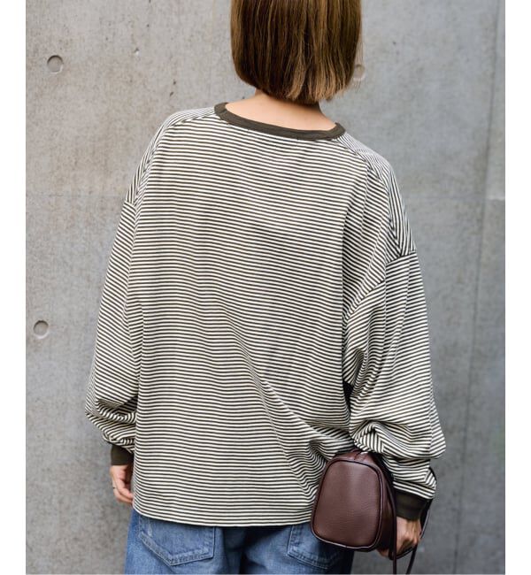 FRAMeWORK「≪追加≫ミジンボーダーロンT」|Tシャツ・カットソー|