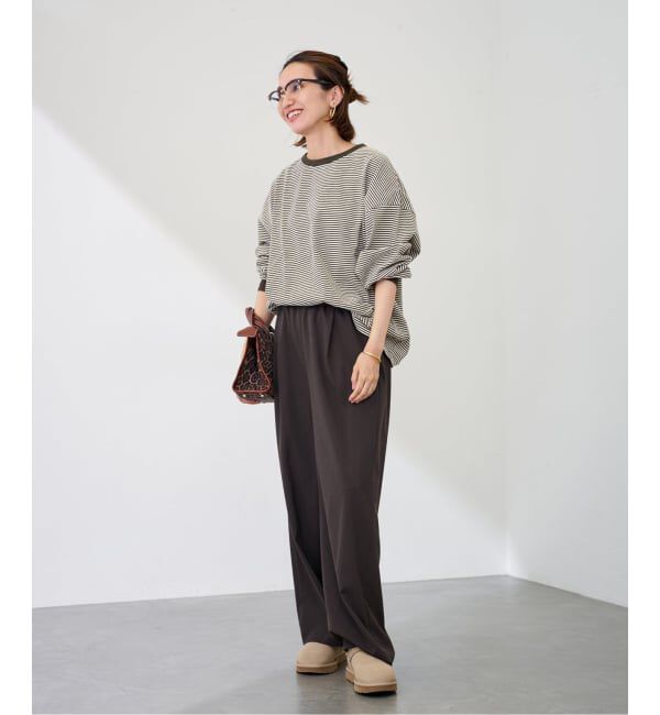 FRAMeWORK「≪追加≫ミジンボーダーロンT」|Tシャツ・カットソー|