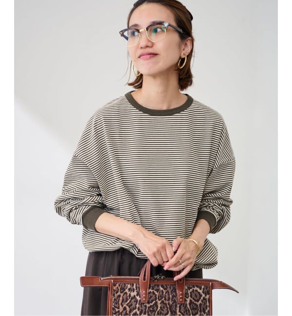 FRAMeWORK「≪追加≫ミジンボーダーロンT」|Tシャツ・カットソー|