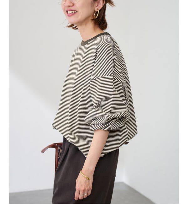 FRAMeWORK「≪追加≫ミジンボーダーロンT」|Tシャツ・カットソー|