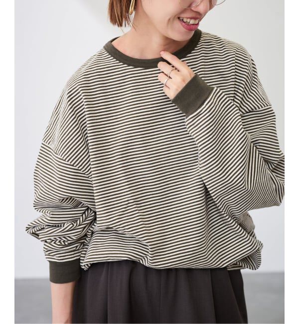 FRAMeWORK「≪追加≫ミジンボーダーロンT」|Tシャツ・カットソー|