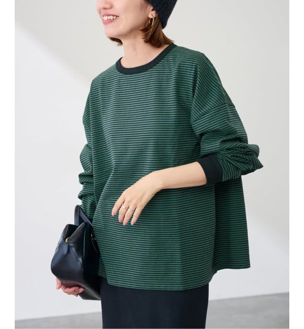 FRAMeWORK「≪追加≫ミジンボーダーロンT」|Tシャツ・カットソー|