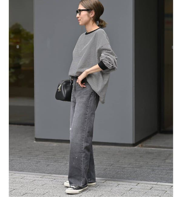 FRAMeWORK「≪追加≫ミジンボーダーロンT」|Tシャツ・カットソー|