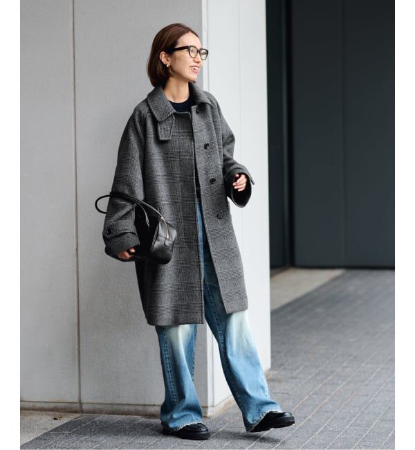 FRAMeWORK「≪WEB先行 / 追加≫ラムウールMIXシャルムバルカラーコート」|ステンカラーコート|