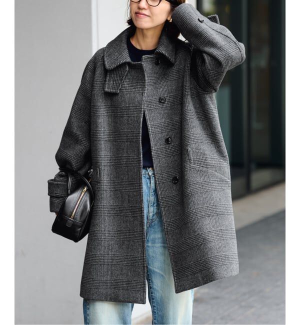 FRAMeWORK「≪WEB先行 / 追加≫ラムウールMIXシャルムバルカラーコート」|ステンカラーコート|