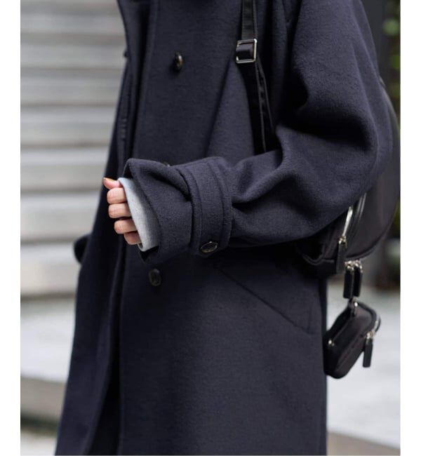 FRAMeWORK「≪WEB先行 / 追加≫ラムウールMIXシャルムバルカラーコート」|ステンカラーコート|