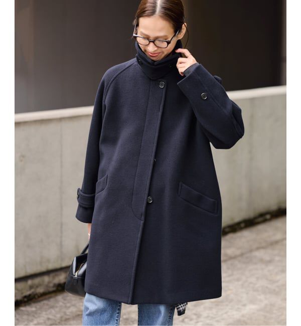 FRAMeWORK「≪WEB先行 / 追加≫ラムウールMIXシャルムバルカラーコート」|ステンカラーコート|