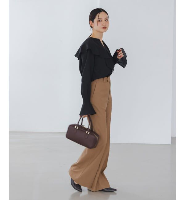 NOBLE「《追加》ブライトシアーフリルブラウス」|シャツ・ブラウス|