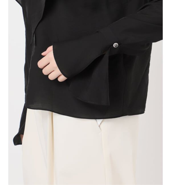 NOBLE「《追加》ブライトシアーフリルブラウス」|シャツ・ブラウス|