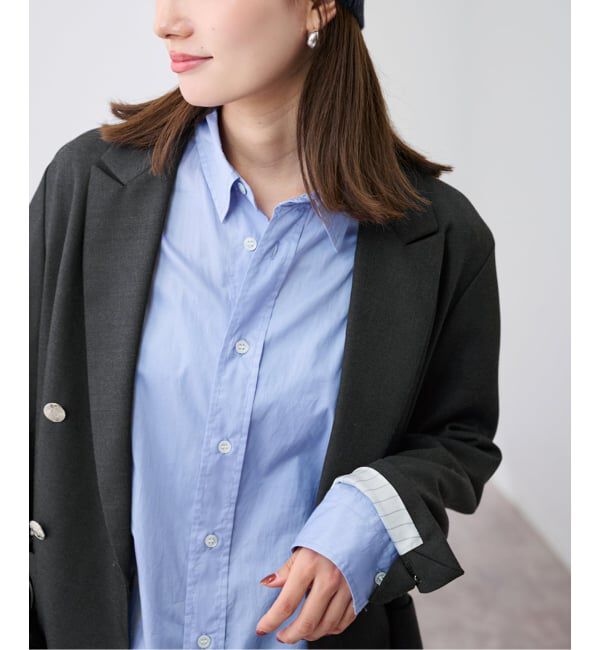 FRAMeWORK「LONG-シャツ」|シャツ・ブラウス|ブルー A
