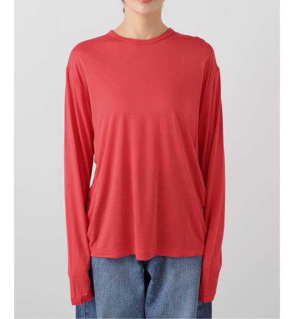 FRAMeWORK「ATON/エイトン MODAL SILK JERSEY CREWNECK PULLOVER」|Tシャツ・カットソー|