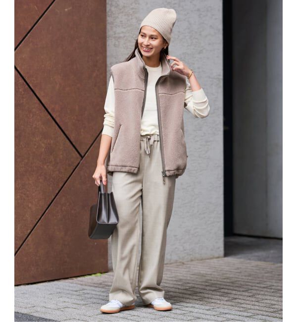 FRAMeWORK「イタリアヤーン basic クループルオーバー」|ニット・セーター|