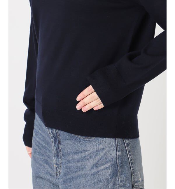 FRAMeWORK「イタリアヤーン basic クループルオーバー」|ニット・セーター|