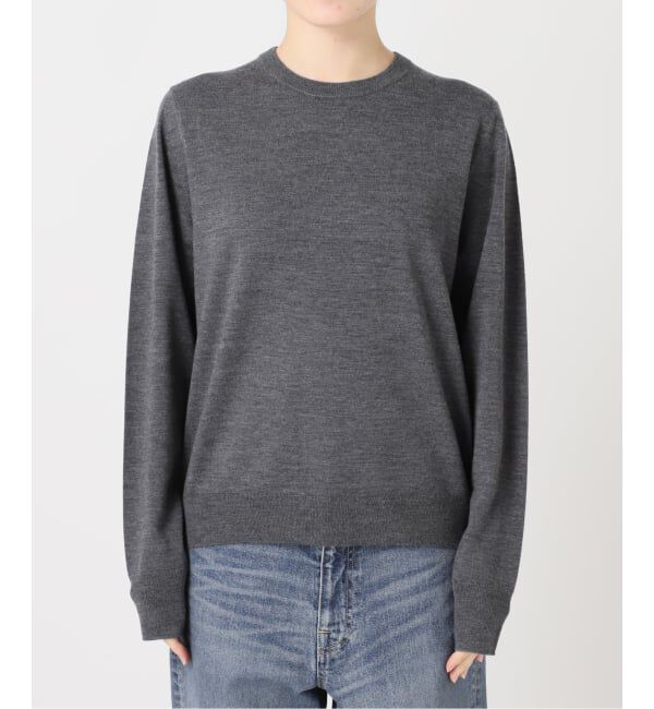 FRAMeWORK「イタリアヤーン basic クループルオーバー」|ニット・セーター|