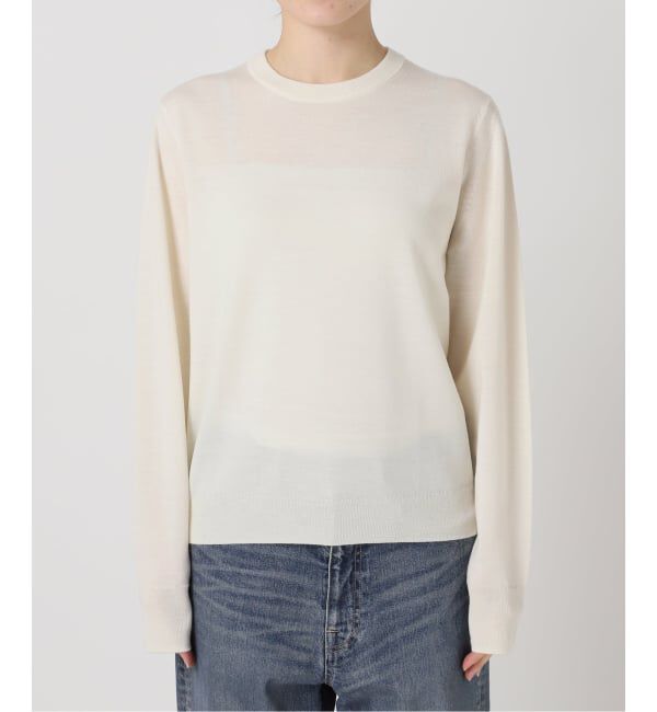 FRAMeWORK「イタリアヤーン basic クループルオーバー」|ニット・セーター|