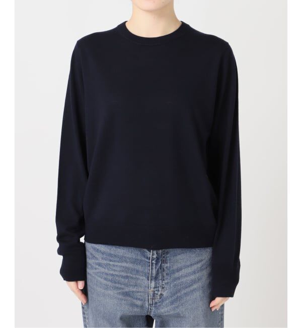 FRAMeWORK「イタリアヤーン basic クループルオーバー」|ニット・セーター|