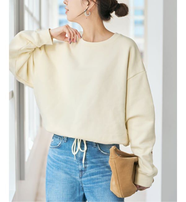 Spick and Span「《予約》ソフト裏毛プルオーバー」|スウェット・ジャージ|イエロー A