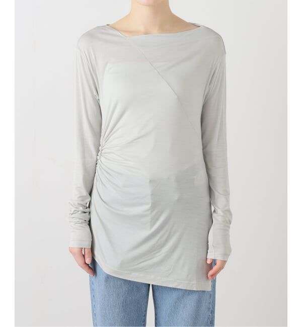 FRAMeWORK「SOWER/ソウワー VELLA シルクコン アシンメトリープルオーバー」|Tシャツ・カットソー|