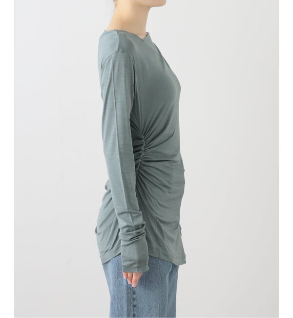 FRAMeWORK「SOWER/ソウワー VELLA シルクコン アシンメトリープルオーバー」|Tシャツ・カットソー|