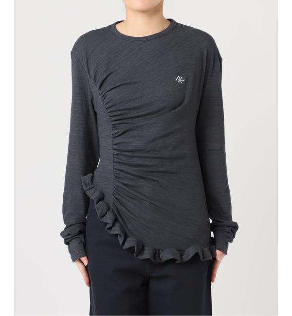 U by SPICK&SPAN「《予約》【OURSAALTY / アワーサールティー】 Pleasant Frill T-shirts」|Tシャツ・カットソー|