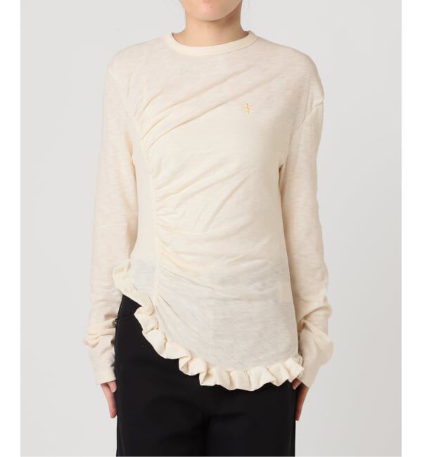 U by SPICK&SPAN「《予約》【OURSAALTY / アワーサールティー】 Pleasant Frill T-shirts」|Tシャツ・カットソー|