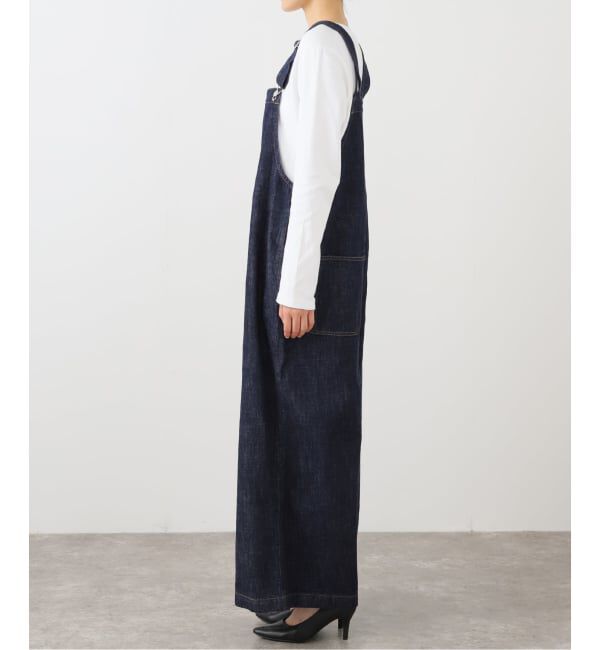  「【洗える】Munich/ミューニック スラブコットンデニムオールインワン」|オールインワン|