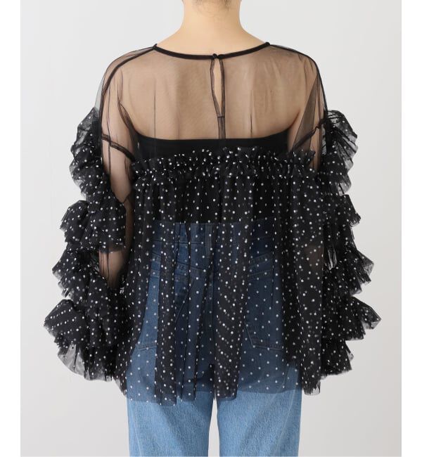  「フリルスリーブチュールブラウス」|シャツ・ブラウス|