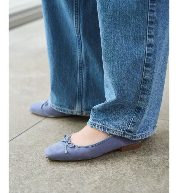  「《追加2》フレンチスクエアバレエ」|バレエシューズ|ブルー