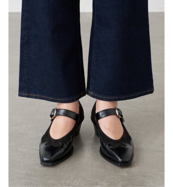GRISE「GRISE LEATHER WESTERN メリージェーン」|パンプス|