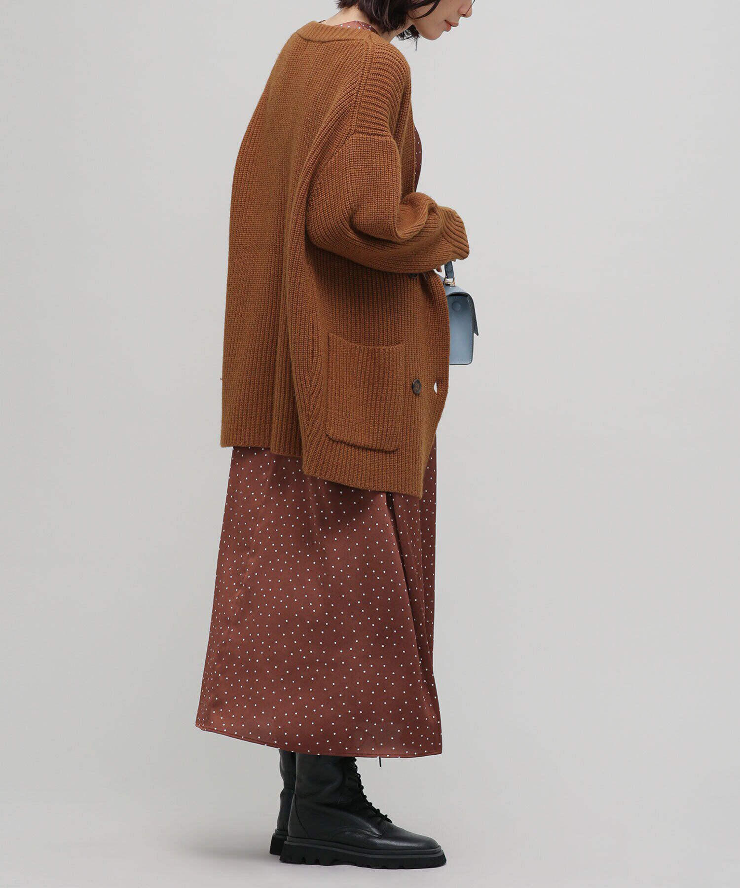 nano･universe「LB.03/ドットVネックワンピース」|ワンピース|