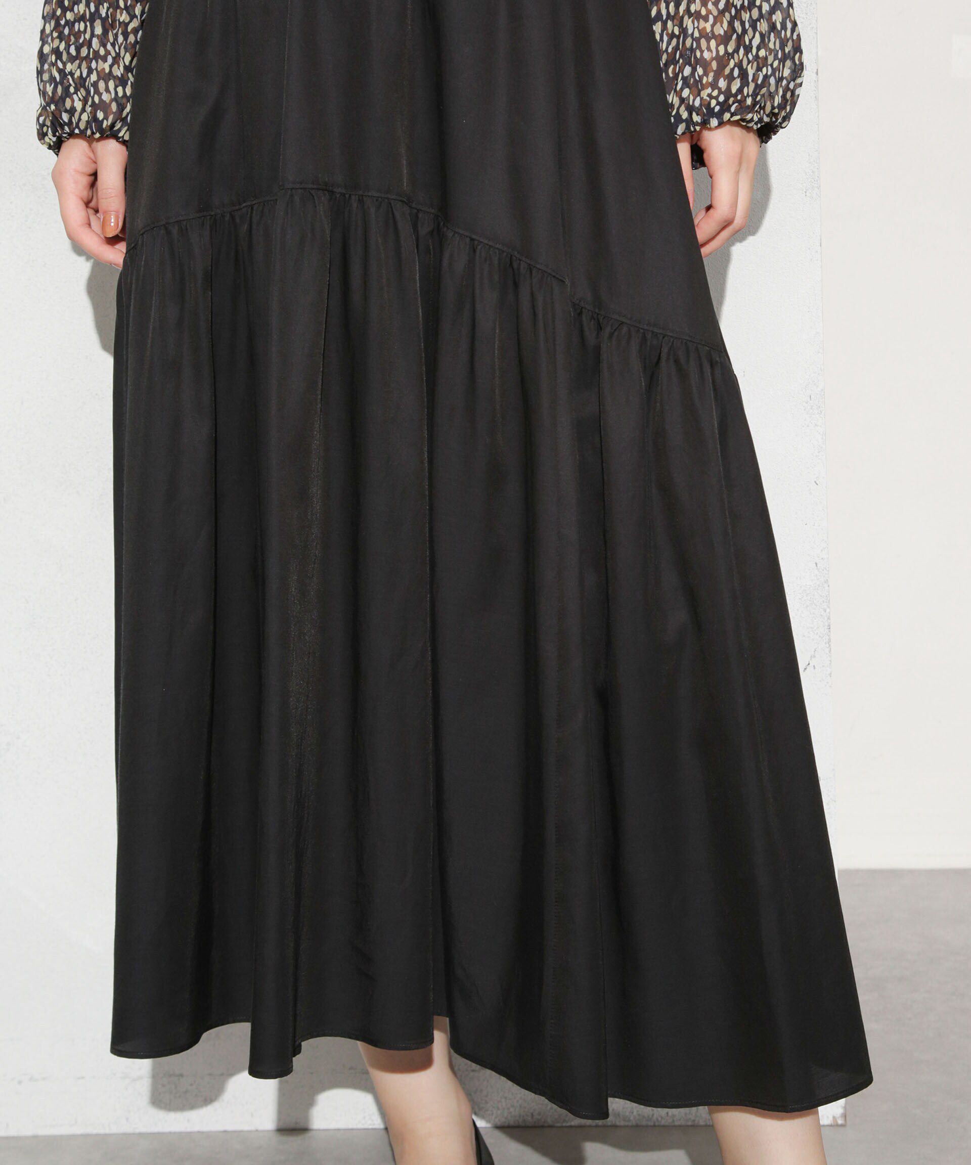 nano･universe「キュプラコットン ギャザースカート(セットアップ可)」|スカート|