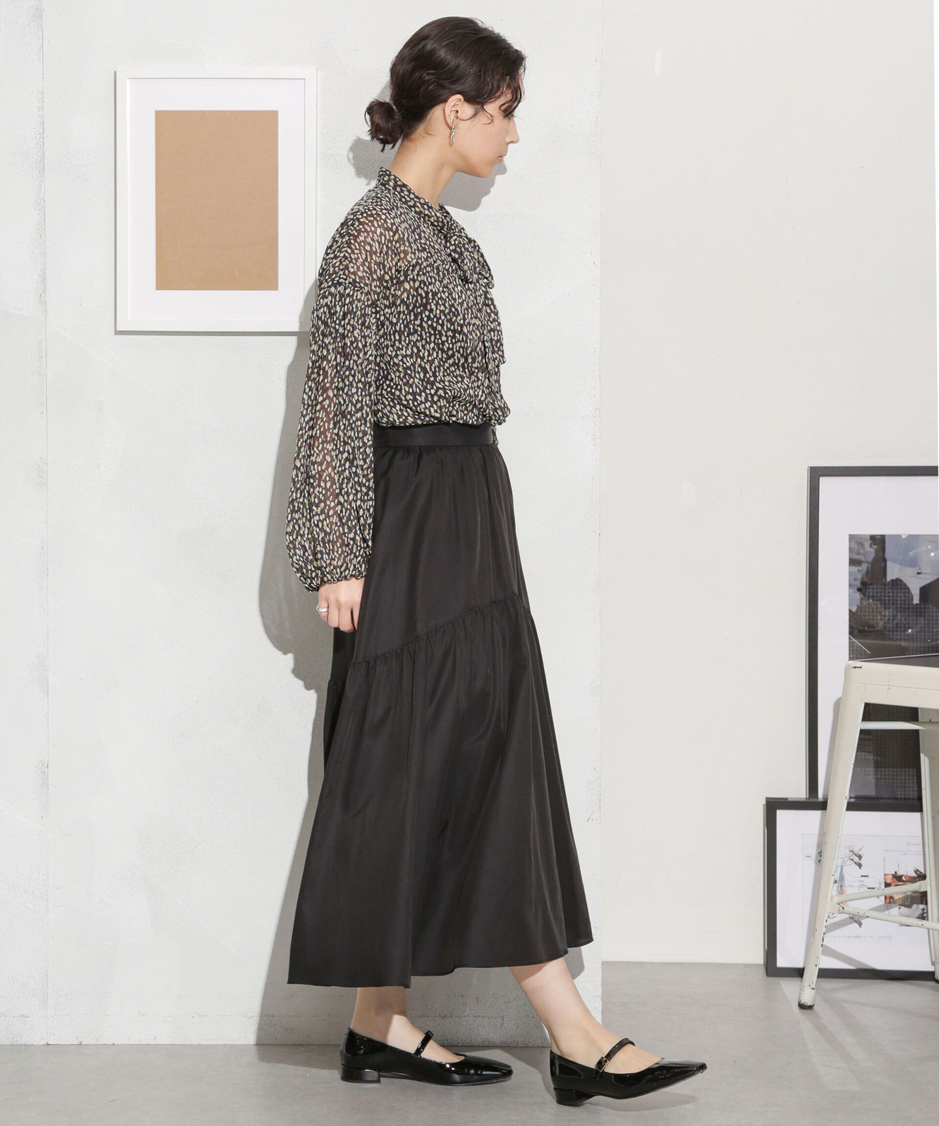 nano･universe「キュプラコットン ギャザースカート(セットアップ可)」|スカート|