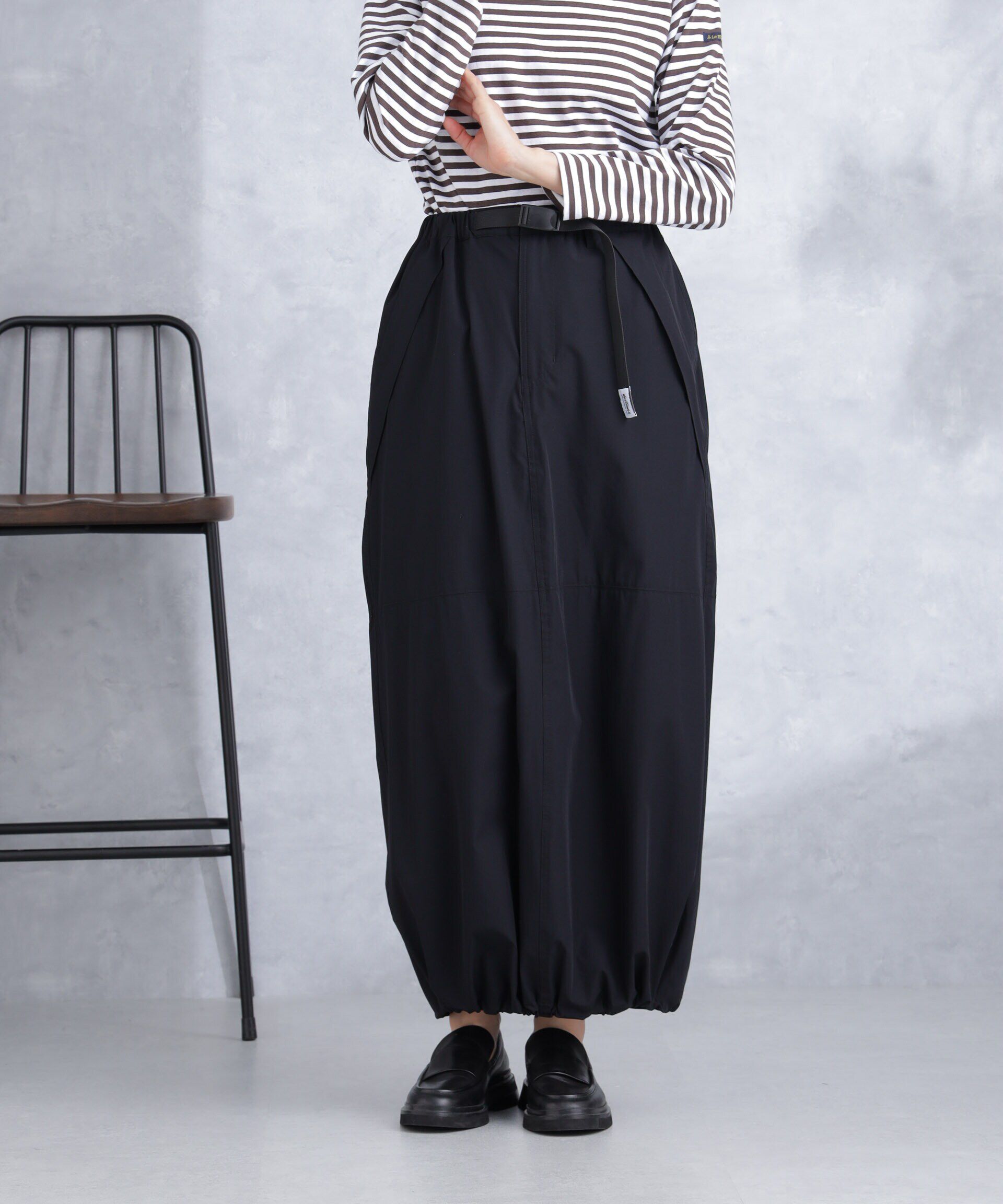 nano･universe「WILD THINGS/別注 LAX SKIRT」|スカート|ブラック