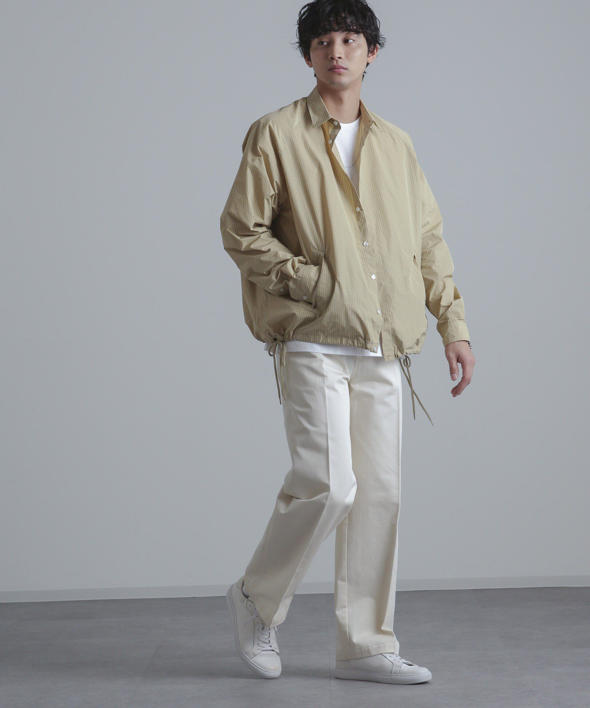 nano･universe「総柄サイドスピンドルコーチシャツジャケット」|ブルゾン・スタジャン|