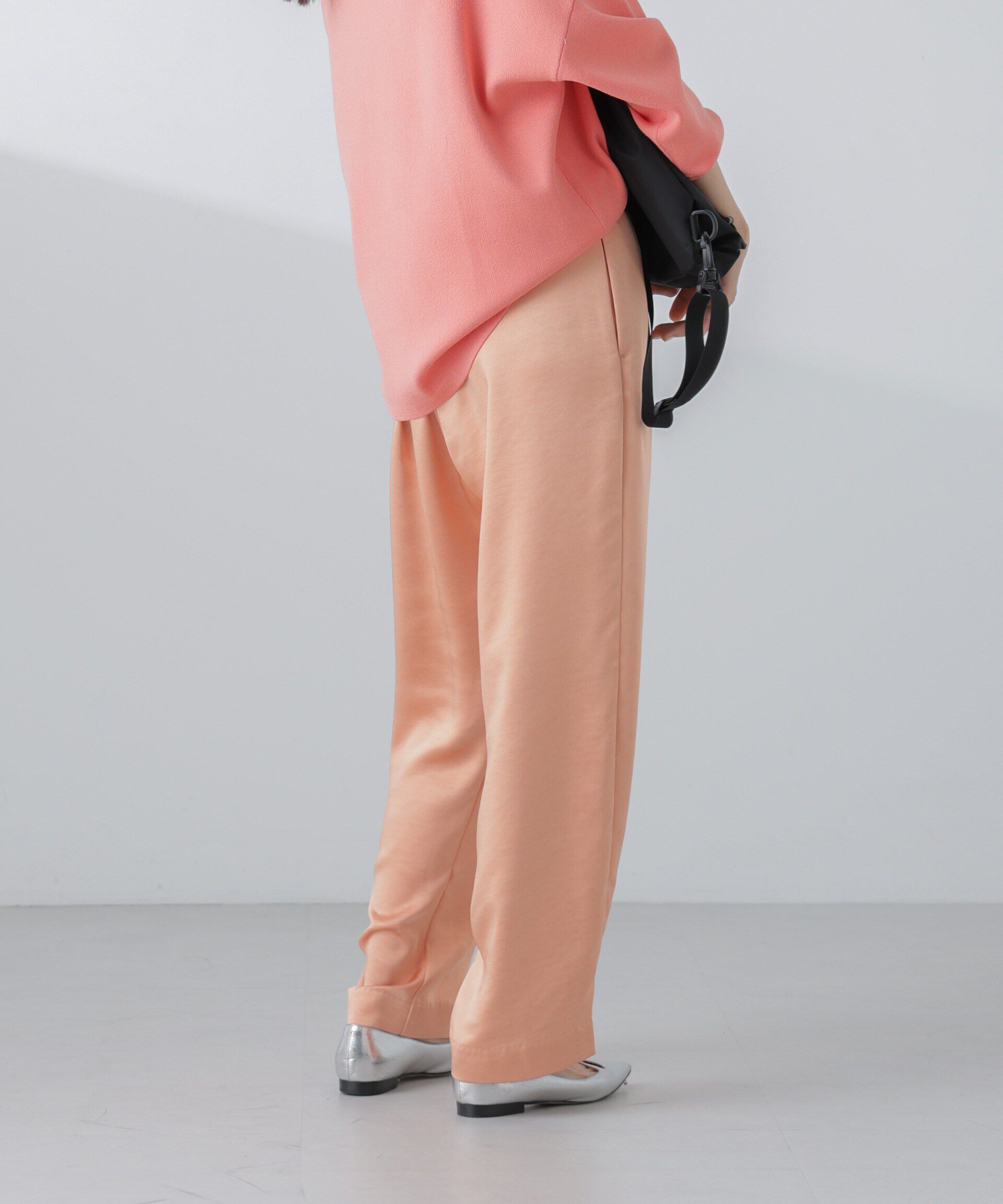 nano･universe「サテンセミワイドイージーパンツ」|その他|